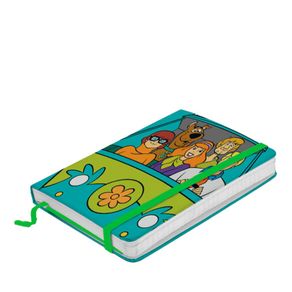 Caderno de Anotação com Elástico Turma Scooby Doo Hanna Barbera
