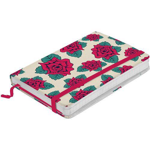 Caderno de Anotações Branco 100 Folhas Flores Frida Kahlo Urban