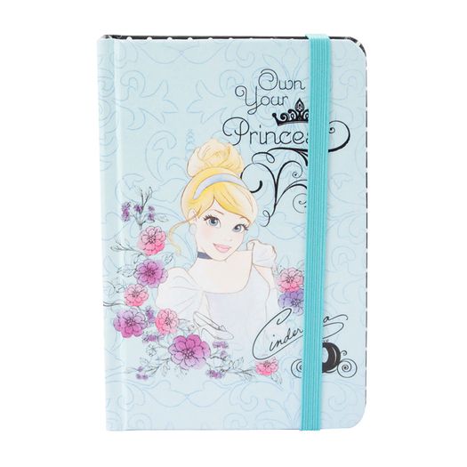 Caderno de Anotações C/ Pauta Princesas Cinderella 10070543 Z-Criativa