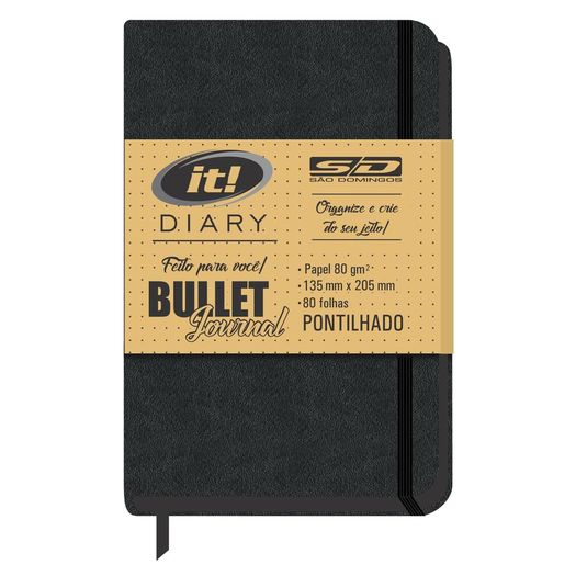 Caderno de Anotações It Bullet Journal Div Cores 13x20cm 9808 4p São Domingos