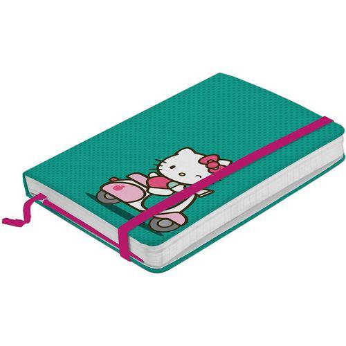 Caderno de Anotações Verde 100 Folhas Hello Kitty Pequeno Urban