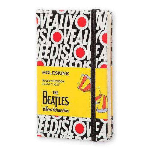 Caderno de Bolso Edição Limitada All You Need Is Love The Beatles Moleskine Pautado