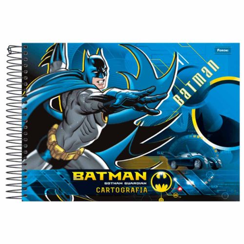 Caderno de Cartografia Batman 96 Folhas Foroni 998361