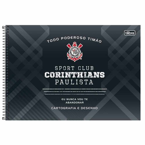 Caderno de Cartografia Corinthians 96 Folhas Tilibra 1006252