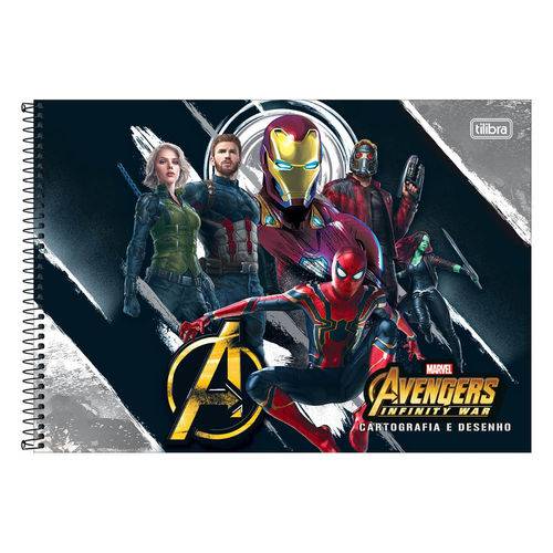 Caderno de Cartografia e Desenho Avengers - os Vingadores - Tilibra
