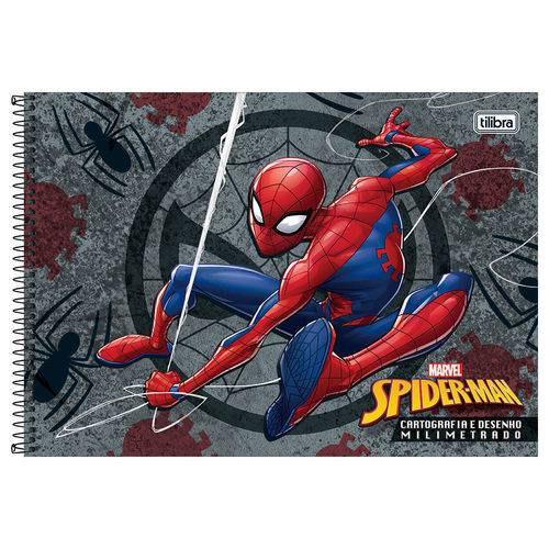 Caderno de Cartografia e Desenho Milimetrado - Spider Man - Tilibra