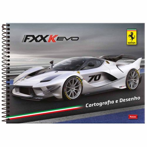 Caderno de Cartografia Ferrari 96 Folhas Foroni 1021038