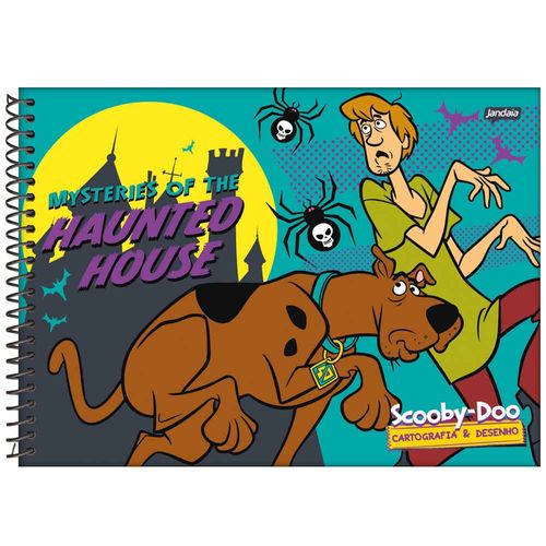 Caderno de Cartografia Scooby Doo 96 Folhas Jandaia 1020523
