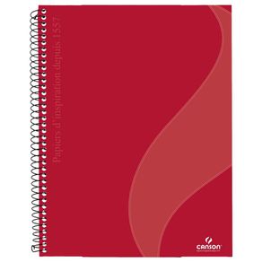 Caderno Escrita 90 G/m² A-4+ Pautada Vermelho com 80 Folhas Canson