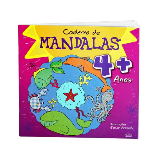 Caderno de Mandalas 4+ Anos - Brochura - Esther Armada