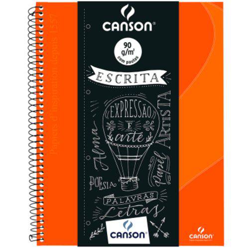 Caderno Desenho Canson Expressão e Arte Espiral CD 140 G S/P A4 040 Fls Laranja 71400265BR