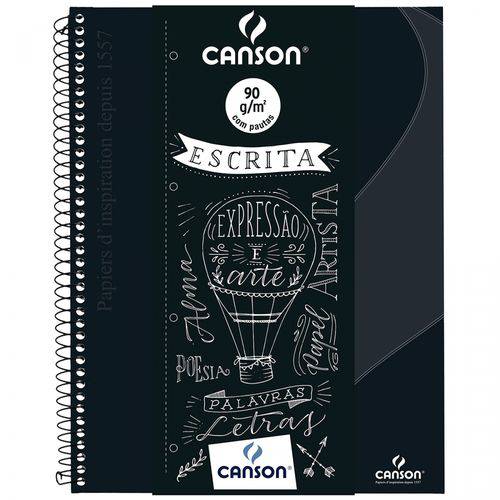 Caderno Desenho Canson Expressão e Arte Espiral CD 140 G S/P A4 040 Fls Preto 71406817BR