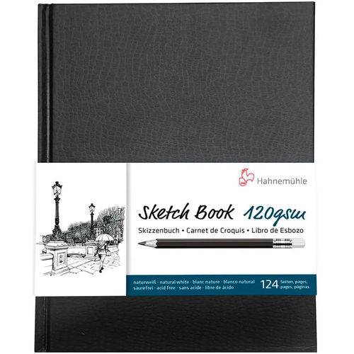 Caderno Esboço Sketchbook 120g A3 64 Folhas Hahnemuhle