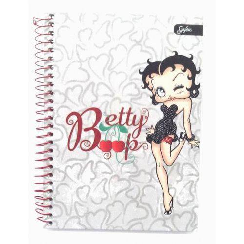 Caderno Espiral 1/4 Betty Boop Capa Dura Pequeno - 96 Folhas - Grafons