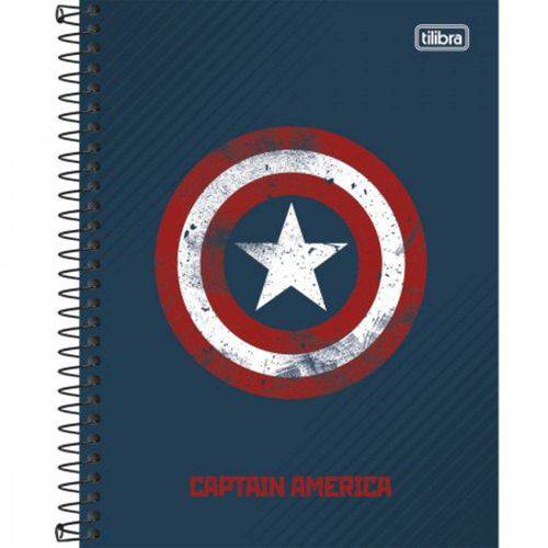 Caderno Espiral C D Colegial 1 Matéria Avengers HEROES 80 Fls Pct C/04