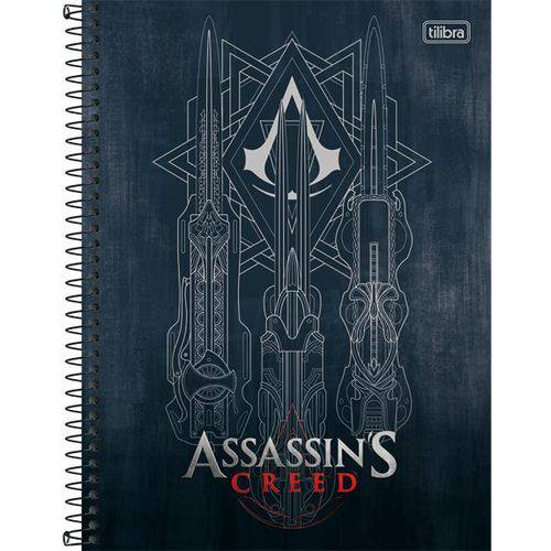 Caderno Espiral Capa Dura Universitário 1 Matéria Assassin's Creed Movie - 96 Folhas