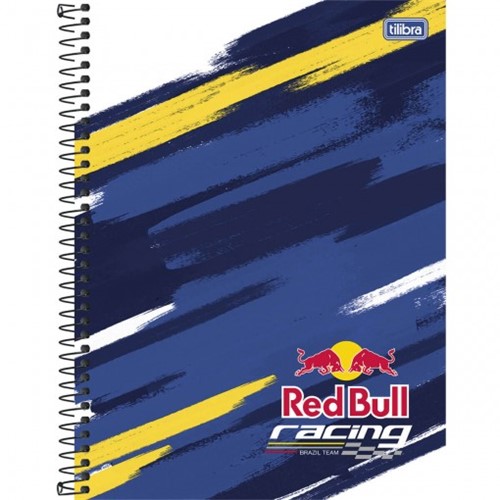 Caderno Espiral Capa Dura Universitário 1 Matéria Red Bull 96 Folhas - Sortido (Pacote com 4 Unidades)