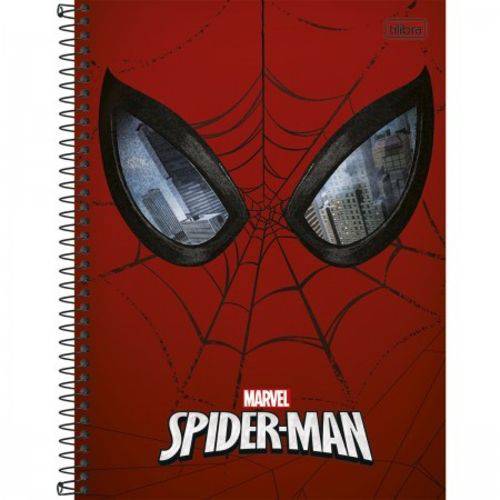 Caderno Espiral Capa Dura Universitário 1 Matéria Spider-Man - 96 Folhas