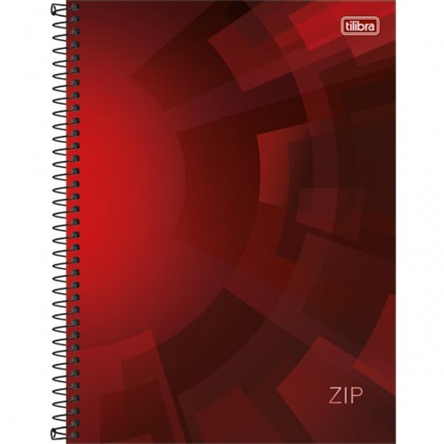 Caderno Espiral Capa Dura Universitário 16 Matérias Zip 256 Folhas - Sortido