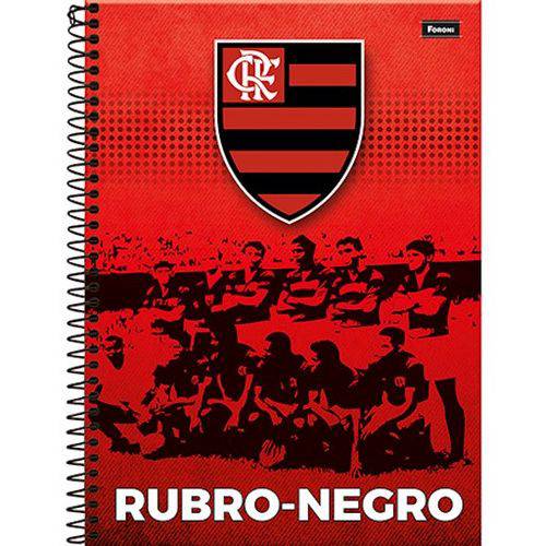 Caderno Espiral Flamengo 96 Folhas - Foroni