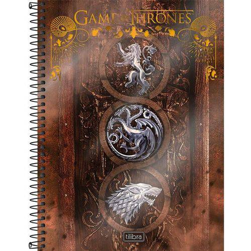 Caderno Espiral Game Of Thrones 96 Folhas - Tilibra