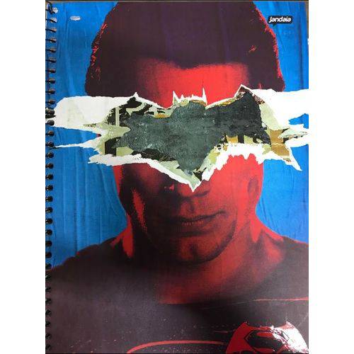 CADERNO ESPIRAL JANDAIA CD UNIV. BATMAN X SUPERMAN 1M 96F Mod 03