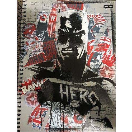 Caderno Espiral Jandaia CD Univ. Batman X Superman 1M 96F Mod 02