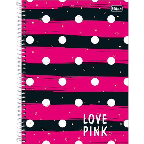 Caderno Espiral Love Pink 10X1 - 200 Folhas - Tilibra - Marrom