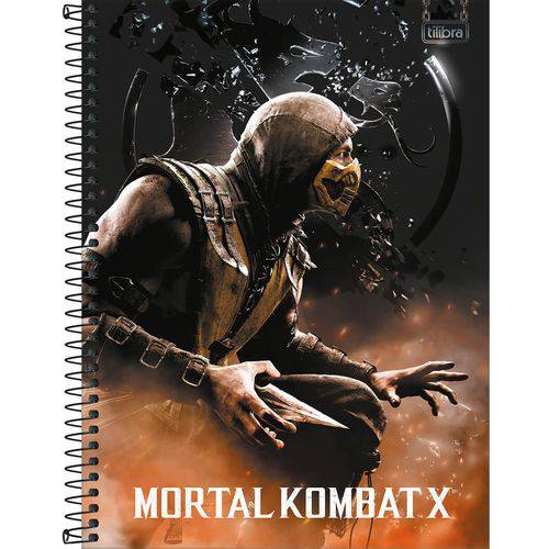 Caderno Espiral Mortal Kombat 10x1 - 160 Folhas - Tilibra