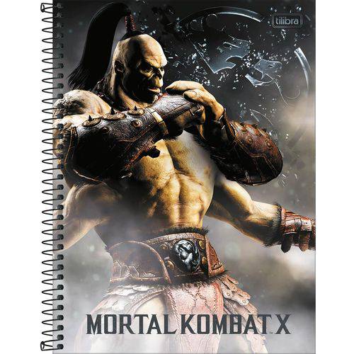 Caderno Espiral Mortal Kombat 16x1 - 256 Folhas - Tilibra