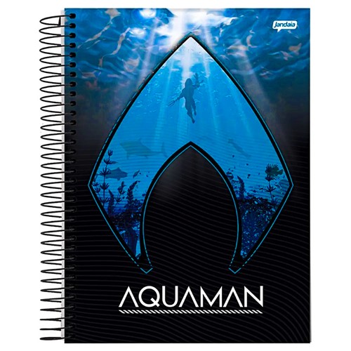 Caderno Espiral Universitário Aquaman 20X1 400 Folhas-Jandaia
