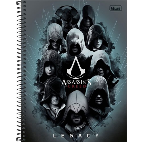 Caderno Espiral Universitário Assassin's Creed 10x1 200 Folhas 143413-Tilibra