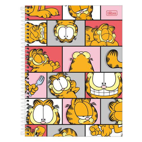 Caderno Garfield - Recortes - 1 Matéria - Tilibra