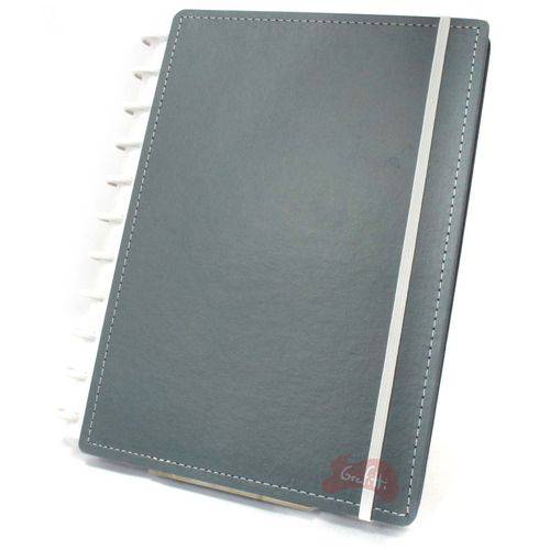 Caderno Grande Cober I Cinza com 80 Folhas Caderno Inteligente