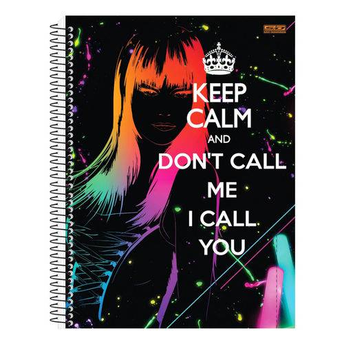 Caderno Keep Calm And Don't Call me - 1 Matéria