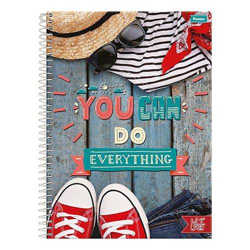 Caderno Like It - You Can do Everything - 10 Matérias - Foroni