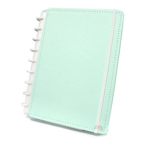 Caderno Médio Tons Pastéis Verde com 80 Folhas Caderno Inteligente