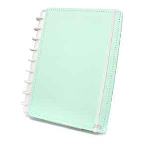 Caderno Médio Tons Pastéis Verde com 80 Folhas Caderno Inteligente