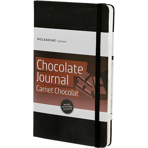 Caderno Moleskine Diário de Chocolate Preto Grande com Capa Dura