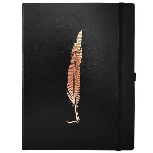 Caderno Noir Papertalk Ultra Pena Ótima