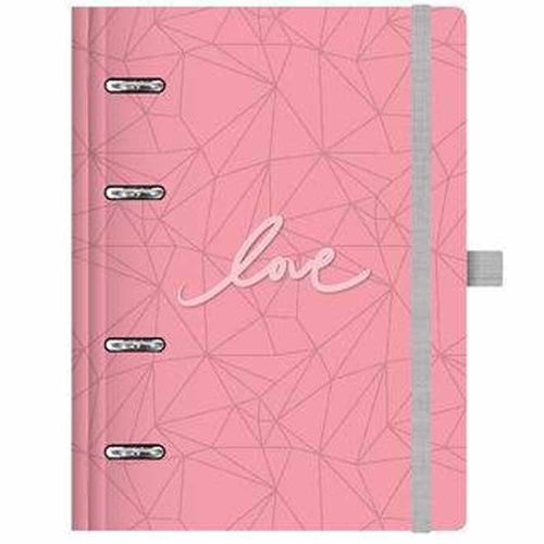 Caderno Organizador Pink Stone Planner Maxi Geométrico Ótima 1025956