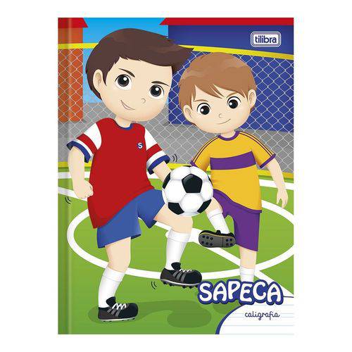 Caderno Pedagógico Brochura Caligrafia Sapeca Futebol 40 Folhas Tilibra