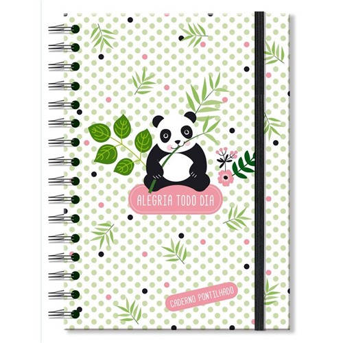 Caderno Pontilhado Panda- Fina Ideia 00007208