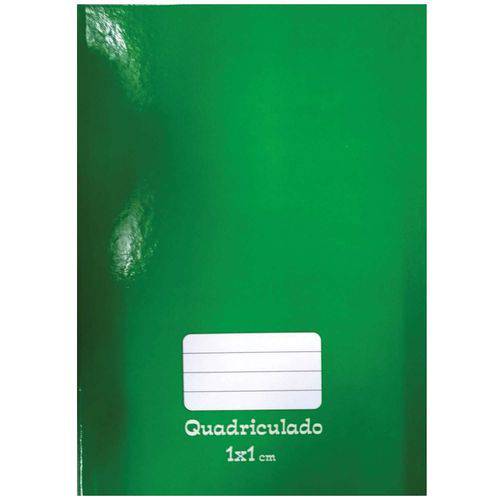 Caderno Quadriculado Univers. 1x1cm 48f Brochurao C.d Verde Tamoio Pct.c/05