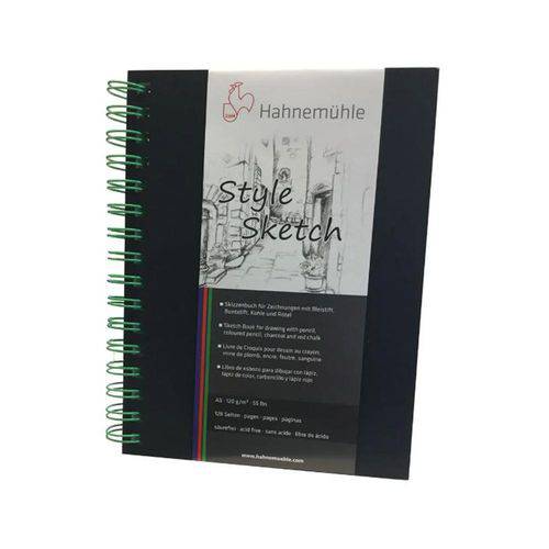 Caderno Sketch Style Green A5 64 Folhas 120g Hahnemuhle
