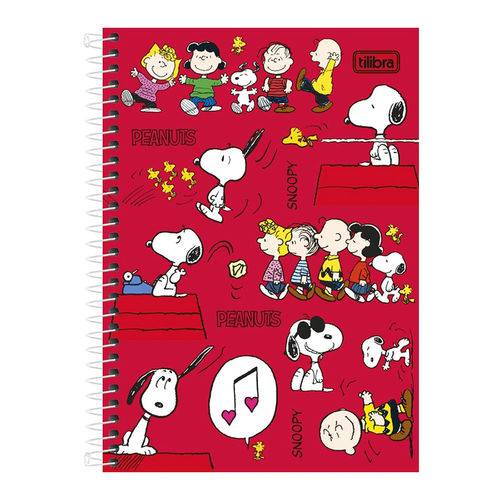 Caderno Snoopy - Turminha - 10 Matérias - Tilibra