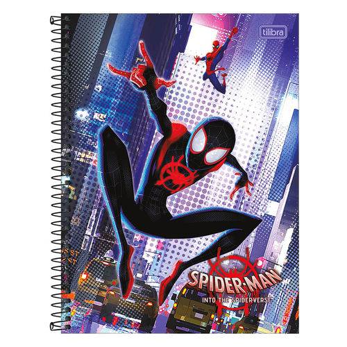 Caderno Spider Man Into The Spider-verse - Salto - 80 Folhas - Tilibra
