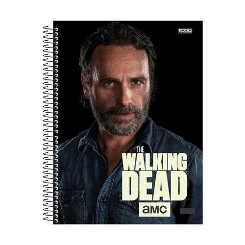 Caderno The Walking Dead - Rick - 15 Matérias - São Domingos