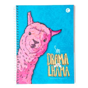 Caderno Universitário 20x28 - Lhama Drama Pautado