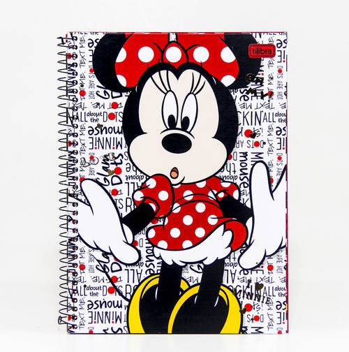 Caderno Universitário 1 Matéria - Minnie Mouse